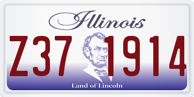 IL license plate Z371914