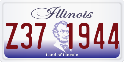IL license plate Z371944