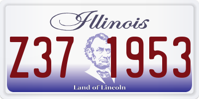 IL license plate Z371953