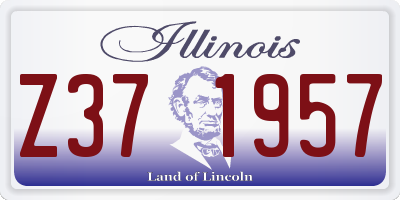 IL license plate Z371957