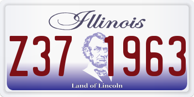 IL license plate Z371963