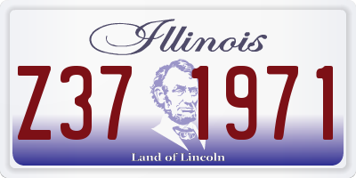 IL license plate Z371971