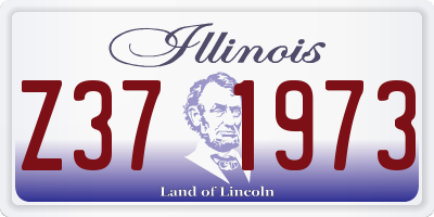 IL license plate Z371973
