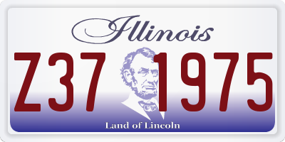 IL license plate Z371975