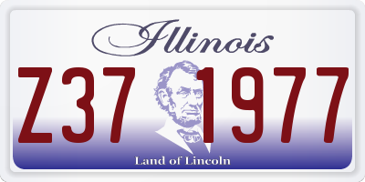 IL license plate Z371977