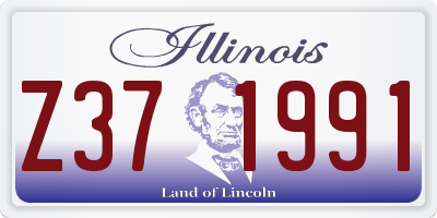 IL license plate Z371991