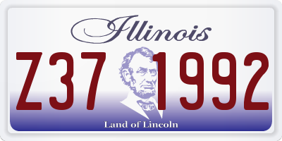 IL license plate Z371992