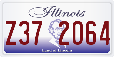 IL license plate Z372064