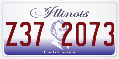 IL license plate Z372073
