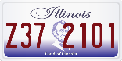 IL license plate Z372101
