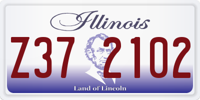 IL license plate Z372102