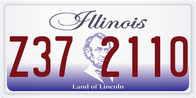 IL license plate Z372110