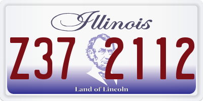 IL license plate Z372112
