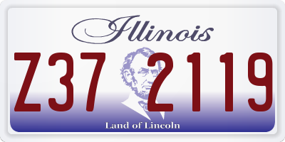 IL license plate Z372119