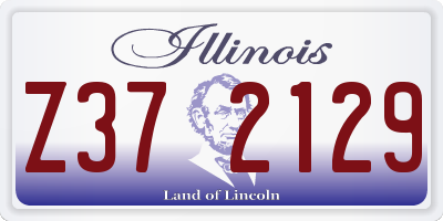 IL license plate Z372129