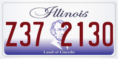 IL license plate Z372130