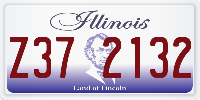 IL license plate Z372132