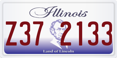 IL license plate Z372133