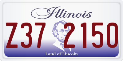 IL license plate Z372150