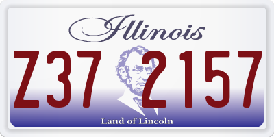 IL license plate Z372157