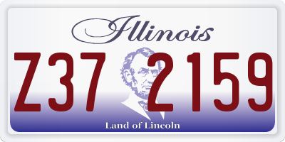 IL license plate Z372159