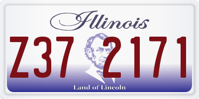 IL license plate Z372171