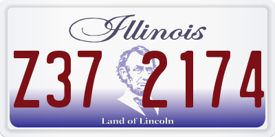 IL license plate Z372174