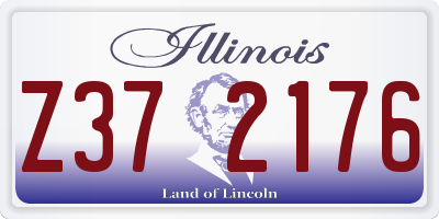 IL license plate Z372176