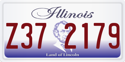 IL license plate Z372179