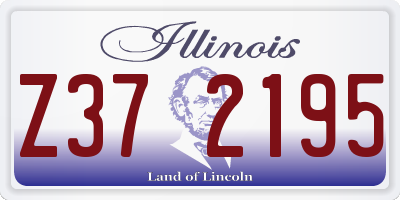 IL license plate Z372195
