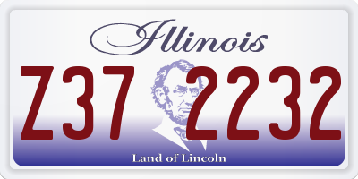 IL license plate Z372232