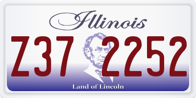 IL license plate Z372252