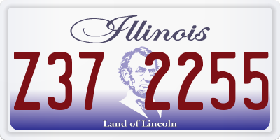 IL license plate Z372255