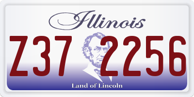 IL license plate Z372256