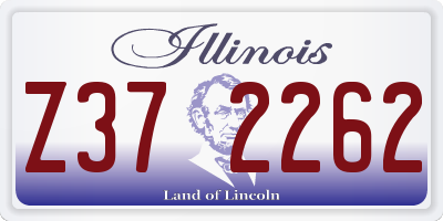 IL license plate Z372262