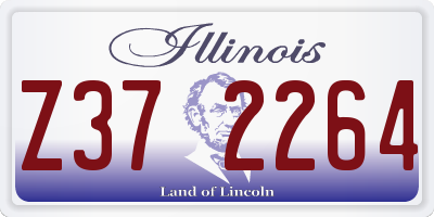 IL license plate Z372264