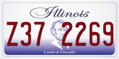 IL license plate Z372269