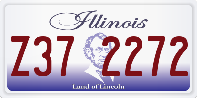 IL license plate Z372272