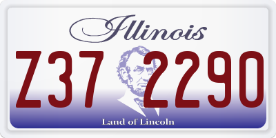 IL license plate Z372290