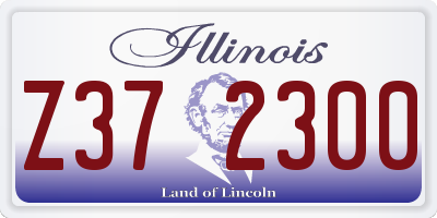 IL license plate Z372300