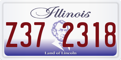 IL license plate Z372318