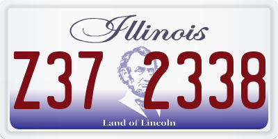 IL license plate Z372338