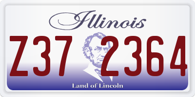 IL license plate Z372364