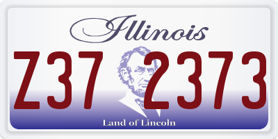 IL license plate Z372373