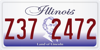 IL license plate Z372472