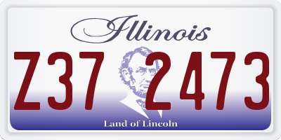 IL license plate Z372473