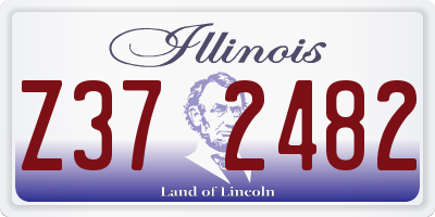 IL license plate Z372482