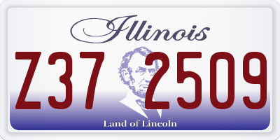 IL license plate Z372509