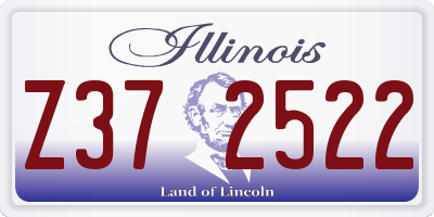 IL license plate Z372522