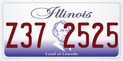 IL license plate Z372525